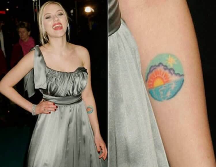 Scarlett Johansson’s Sunrise Tattoo