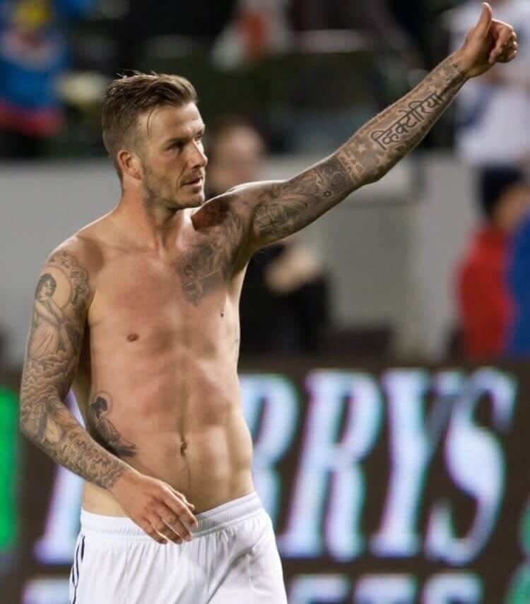 David Beckham's Victoria Tattoo