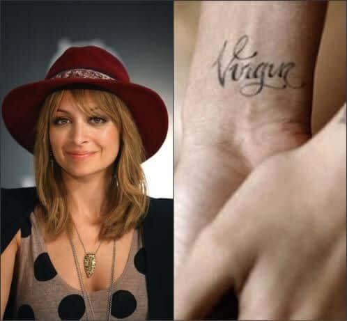 Nicole Richie's Virgin Tattoo