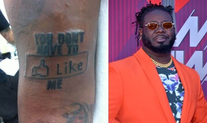 T-Pain's Like Button Tattoo