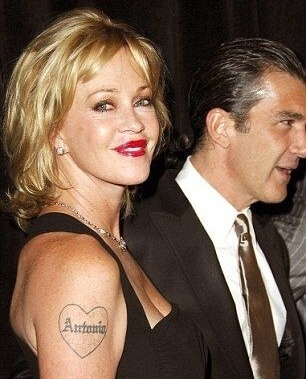 Melanie Griffith's Antonio's Tattoo