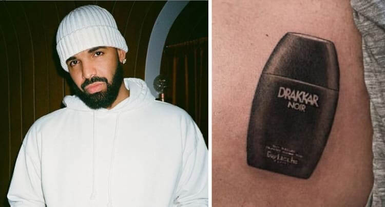 Drake's Drakkar Noir Tattoo