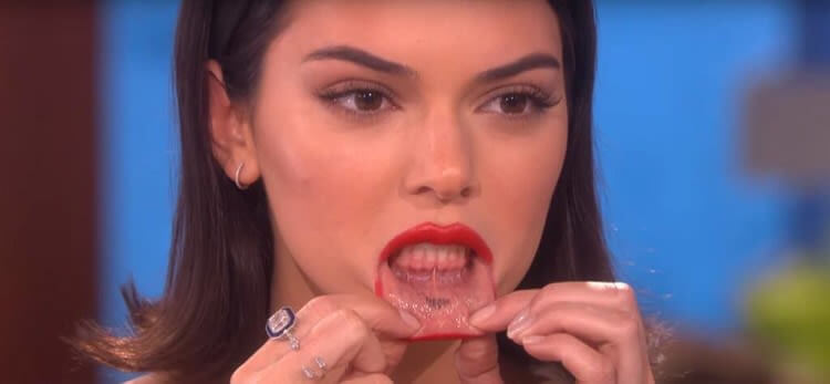 Kendall Jenner's Inner Lip Tattoo