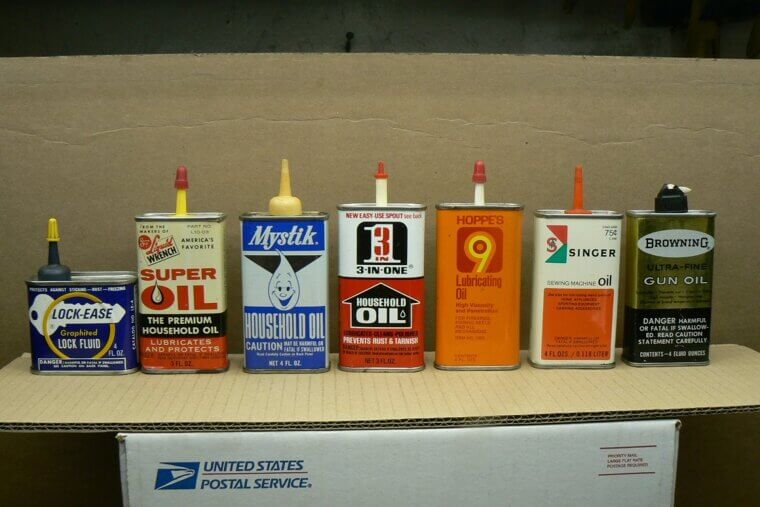 Gas Cans and Oil Tins