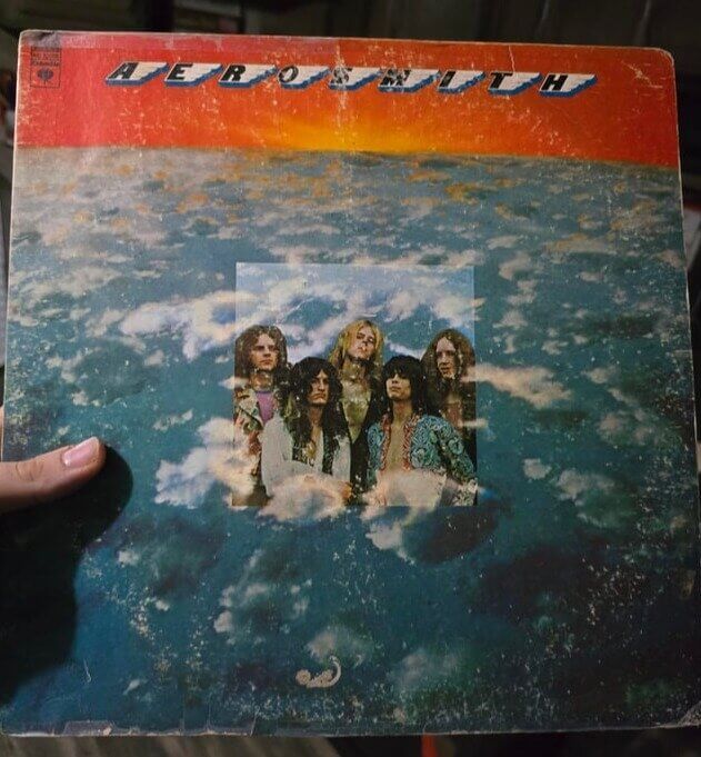 "Aerosmith", 1973, First Pressing With Walking the Dog Error, Aerosmith