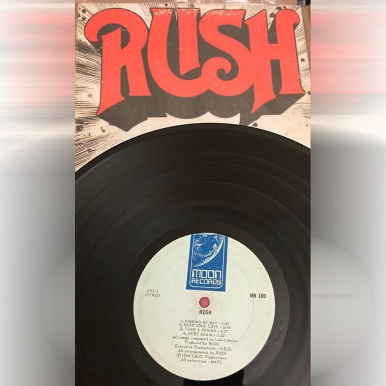 "Rush", 1974, Moon Records First Pressing, Rush