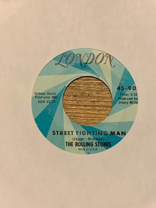 "Street Fighting Man", 1968, Picture Sleeve Single, The Rolling Stones