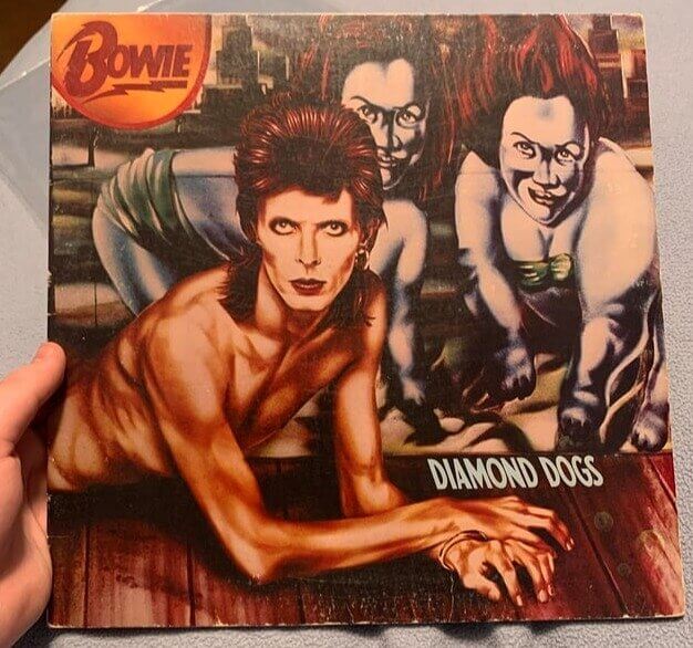 "Diamond Dogs", 1974, Uncensored Cover, David Bowie