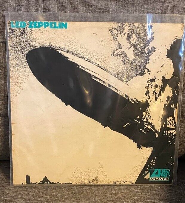 "Led Zeppelin", 1969, Turquoise Lettering First Pressing, Led Zeppelin