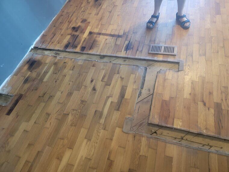 Repairing or Patching a Hardwood Plank