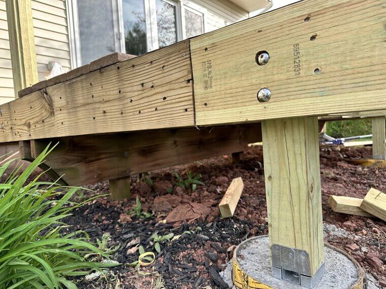 Building and Anchoring a Small Deck