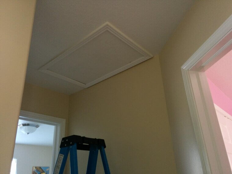 Peek Into the Attic Hatch