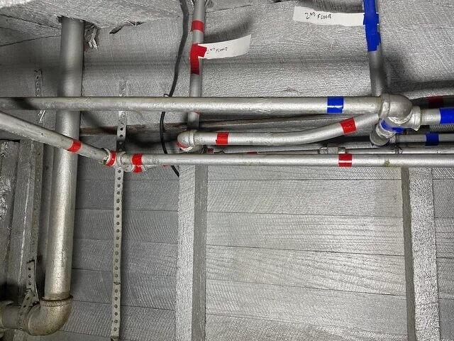 Inspect the Floor Where Pipes Enter