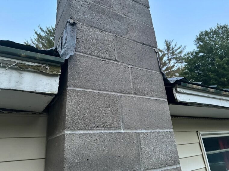 Check for Gaps Around Chimneys