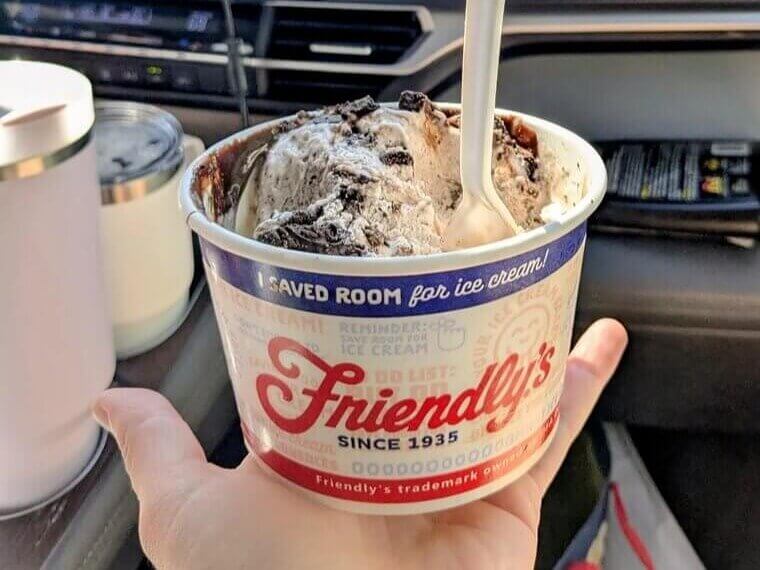Friendly’s Cookies and Cream Ice Cream