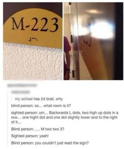 One of Them Has Vision but No Common Sense