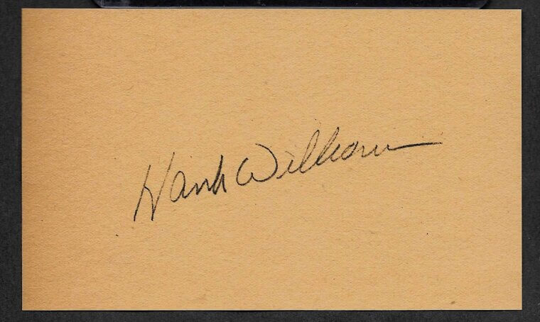 Hank Williams' Autographs - Over $2,000
