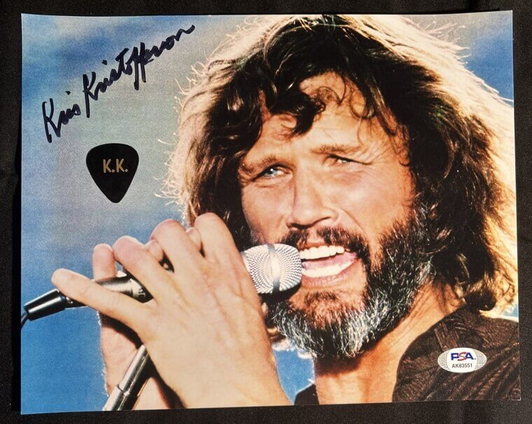 Kris Kristofferson's Signed Memorabilia - $2,000