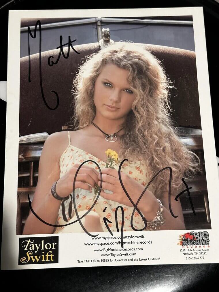 Taylor Swift's Signed Early Country Albums - Between $2,000 and $10,000