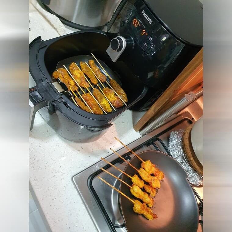 Ensure Adequate Air Flow Between Skewers