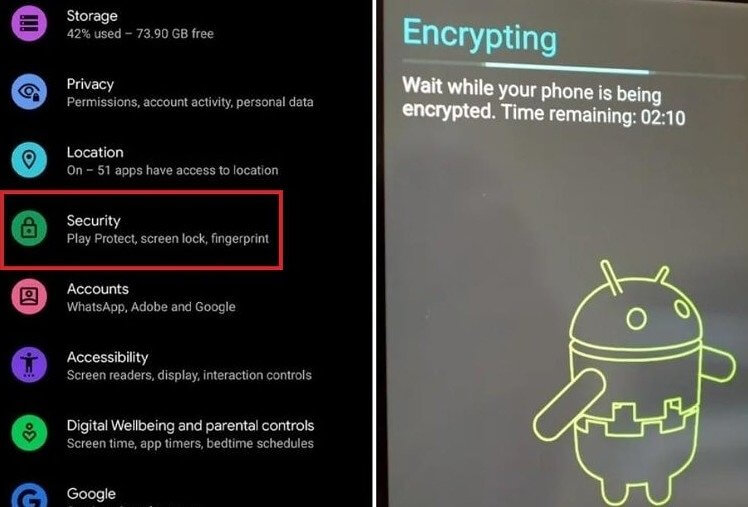 Make Your Phone Secure by Encrypting Your Data