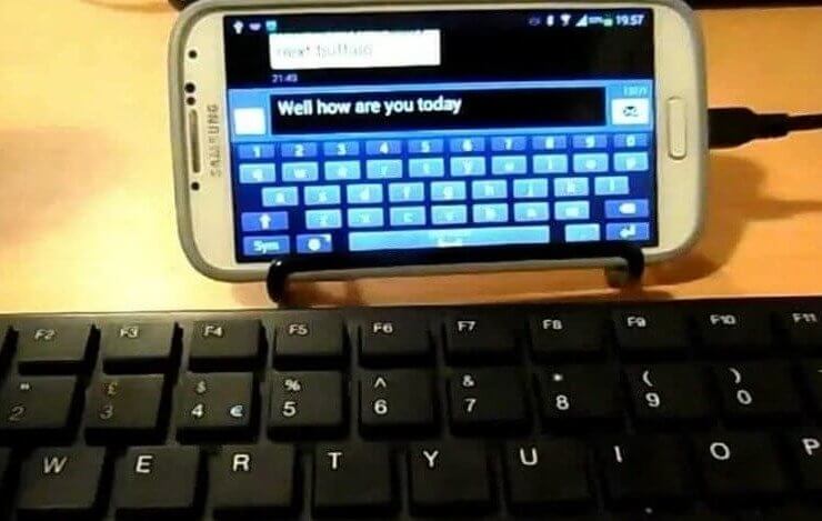 Connect a Full Sized Keyboard to Your Phone