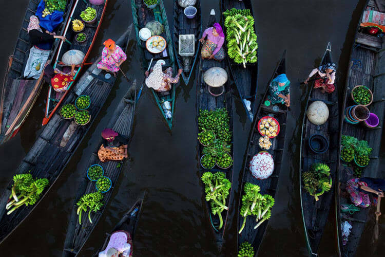 Floating Market, Indonesia (Splash Of Colors Category: First Place)