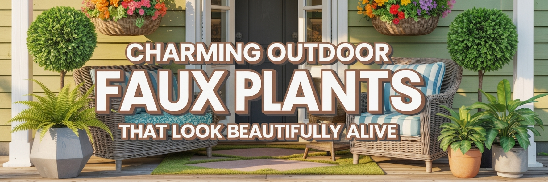 Outdoor Faux Plants That Make Your Porch Look Alive Year-Round