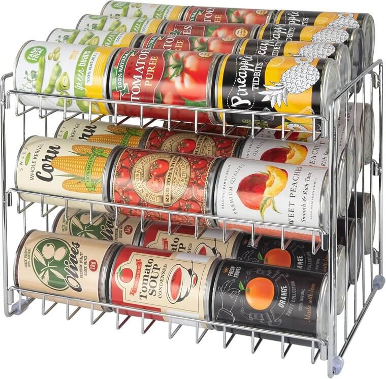 3 Tier Can Organizer - Maximize Your Pantry Space!