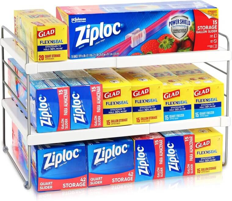 JUPELI Wrap Organizer - Expandable Kitchen Storage Solution - Now 20% Off!