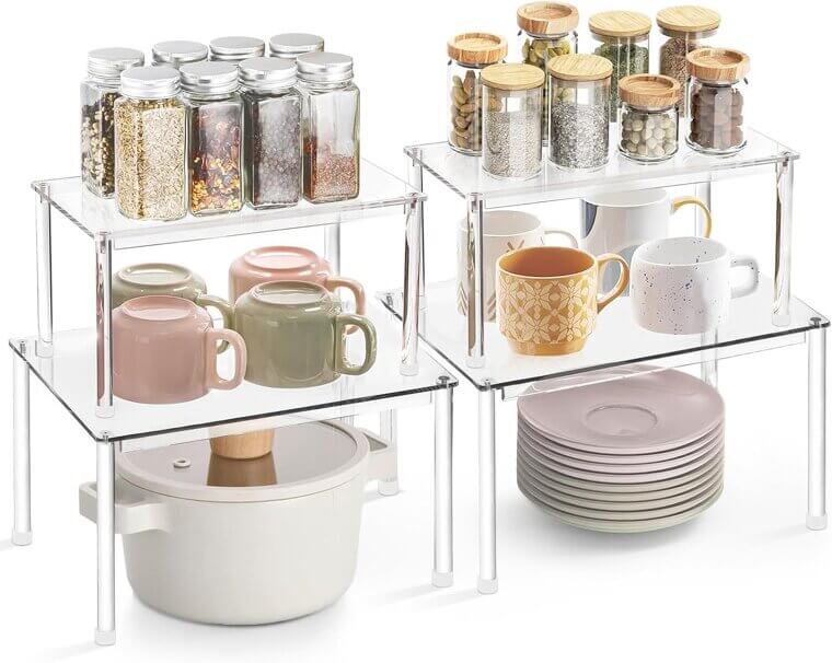 Acrylic Cabinet Organizers: Transform Your Space with Stackable Shelves