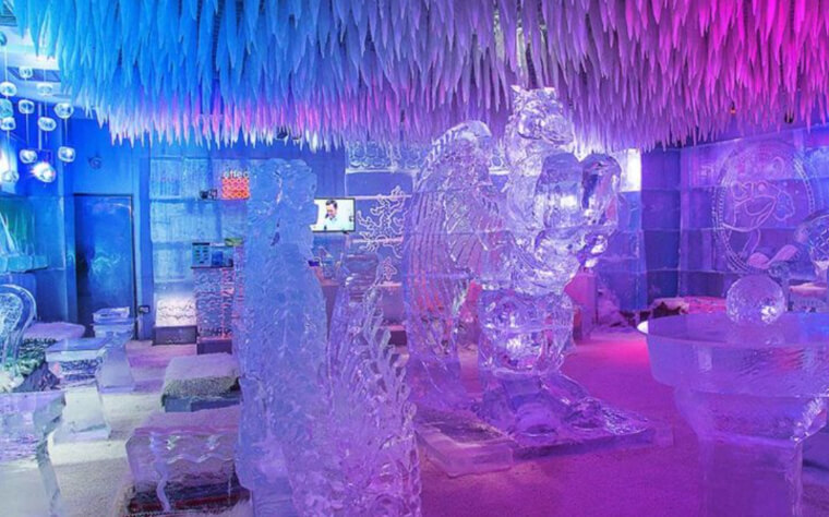 Salón de Dubai hecho totalmente de hielo