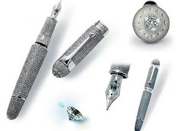 1.300.000 $ Bolígrafo con diamantes incrustados