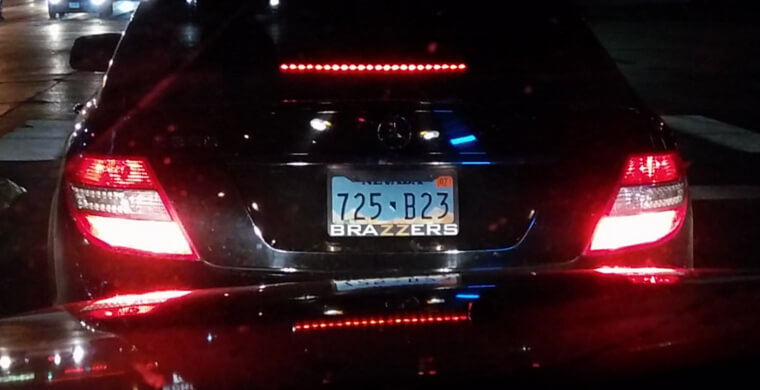 Custom License Plate Frames With Offensive Slogans