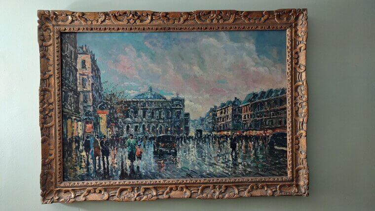 Antique Oil Paintings in Gilt Frames
