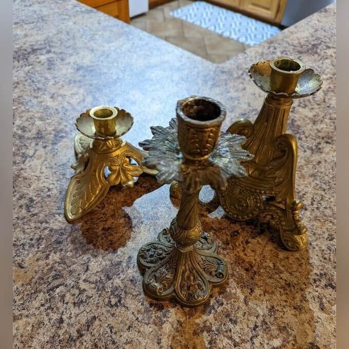 Vintage Brass Candlesticks Hold Value