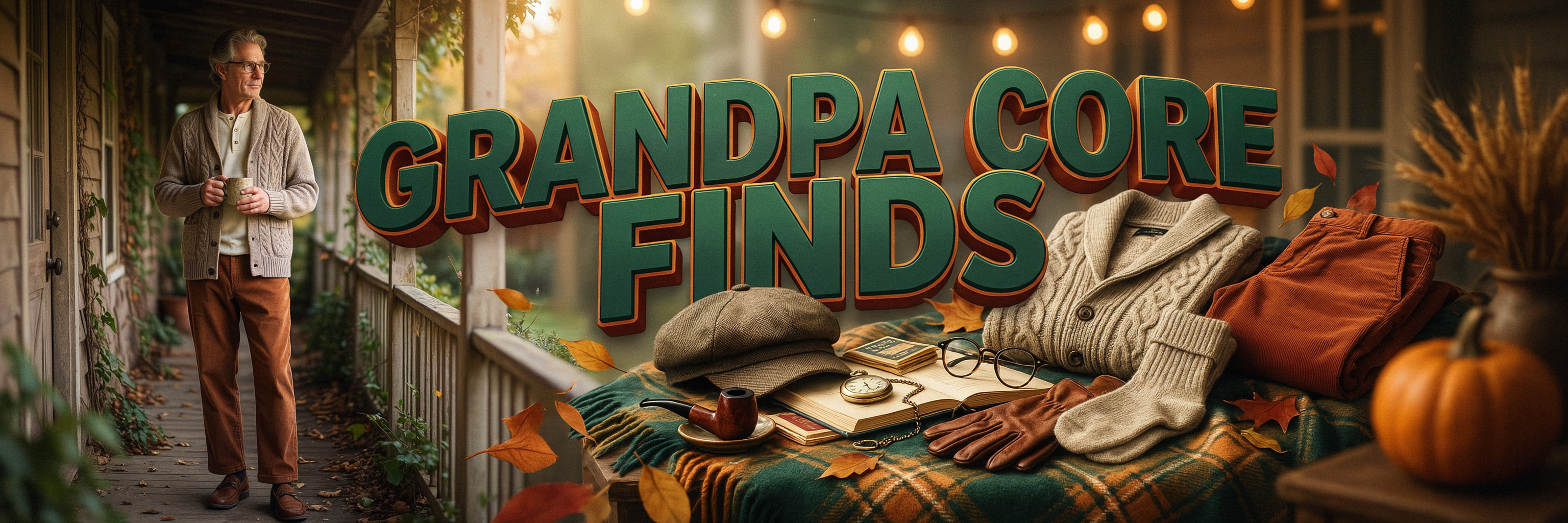 Vintage-Inspired Grandpa-Core Finds for an Effortlessly Cool Look