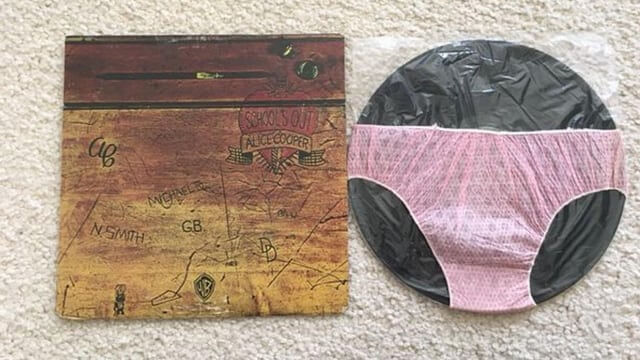 Alice Cooper 'School's Out' Original Vinyl With Paper Panties - The Theatrical Packaging - $400