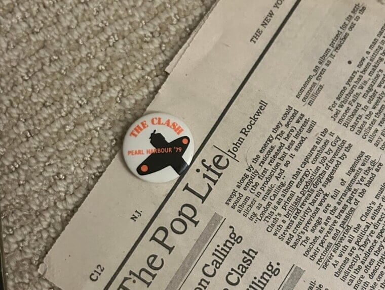 The Clash 'London Calling' Promotional Buttons - The Pinned Rebellion - $300