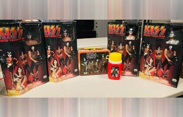KISS 1970s Mego Action Figures in Original Packaging - The Marketing Kings - $1,200