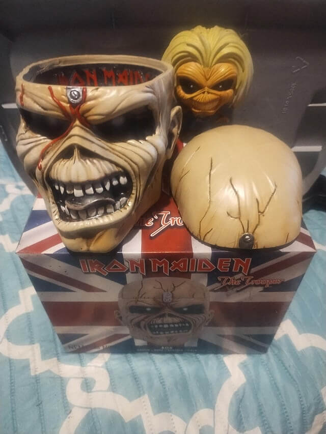 Iron Maiden 'The Trooper' Eddie Head Promotional Display - The Record Store Mascot - $750