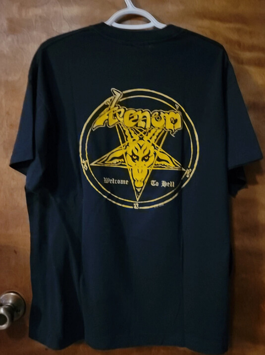Venom 'Welcome to Hell' 1981 Tour Shirt - The Extreme Metal Genesis - $1,000