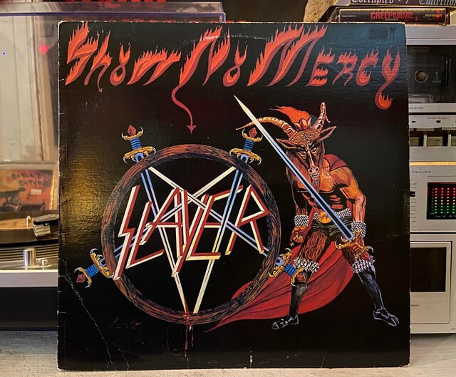 Slayer 'Show No Mercy' 1983 Pressing With Insert - The Aggressive Debut - $450