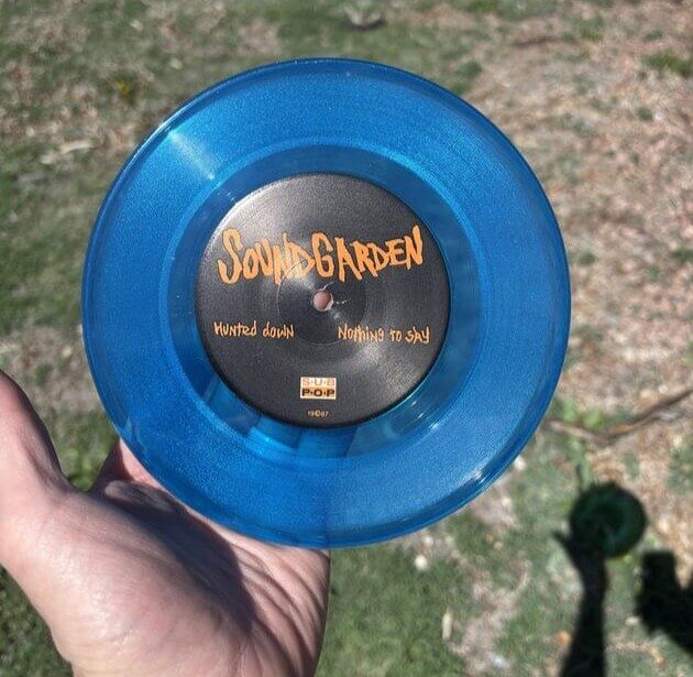 Soundgarden 'Hunted Down' Blue Vinyl 7-Inch - The Sub Pop Foundation - $600