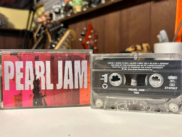 Pearl Jam 'Ten' Original Promo Cassette - The Grunge Precursor - $400