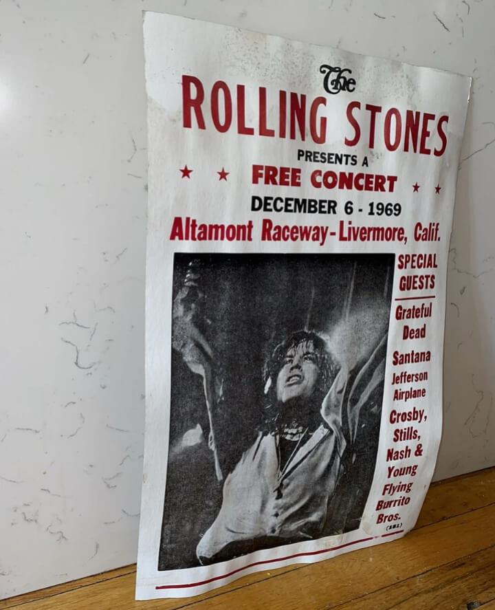The Rolling Stones 1969 US Tour Poster - The Triumphant Return - $2,500