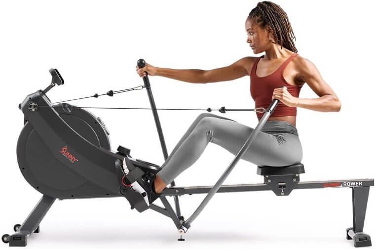 Sunny Rowing Machine: Compact, Full-Motion, Space-Saving Workout Rower - Don’t Miss the 15% Discount!