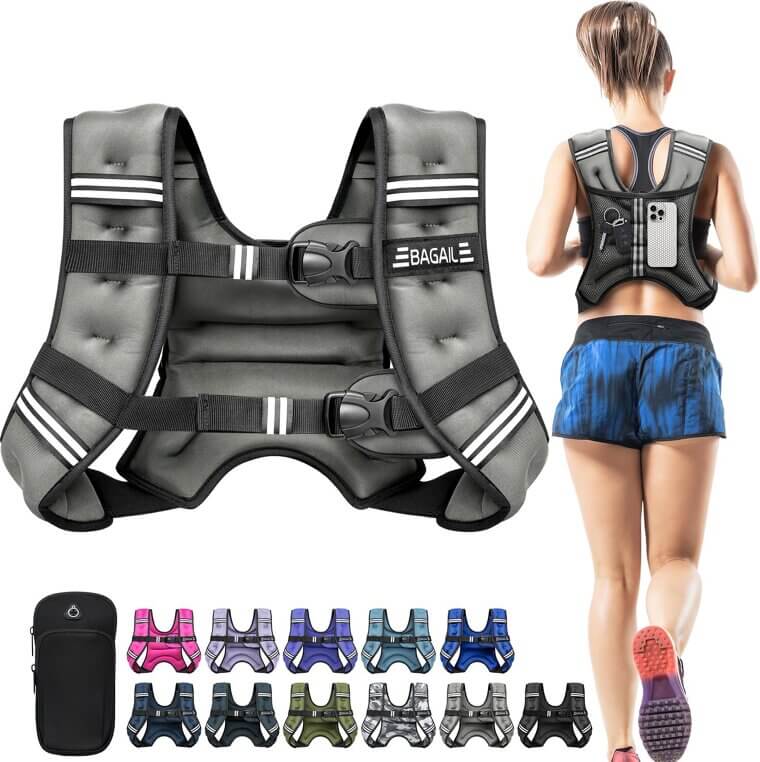 BAGAIL Weighted Vest - Boost Your Workout with Comfort & Style - Enjoy 30% Off!