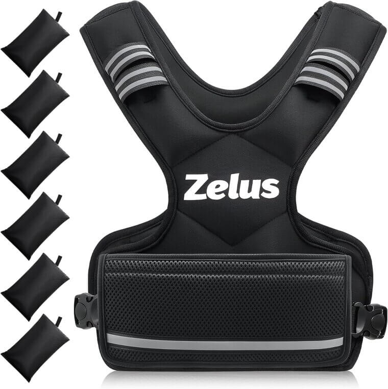ZELUS Weighted Vest - Perfect for Cardio & Strength Training - Now 33% Off!