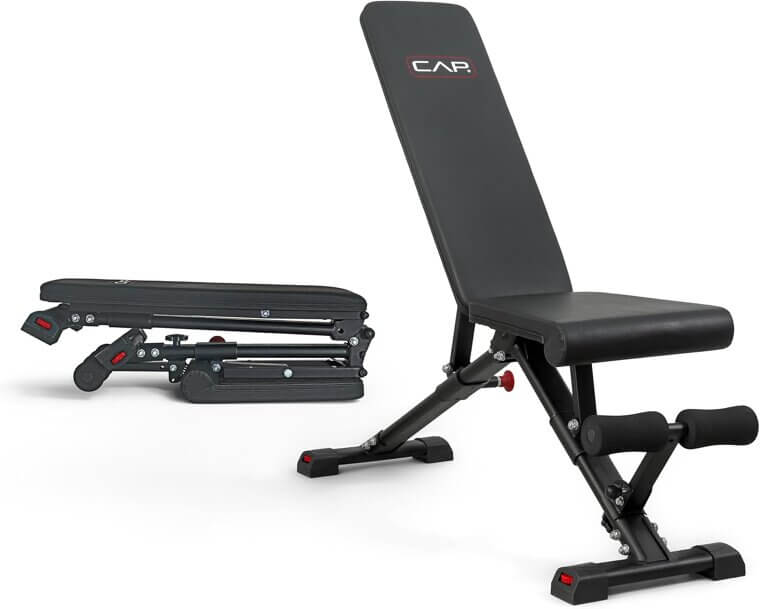 CAP Adjustable Weight Bench - Perfect for Home Workouts - Now 16% Off!